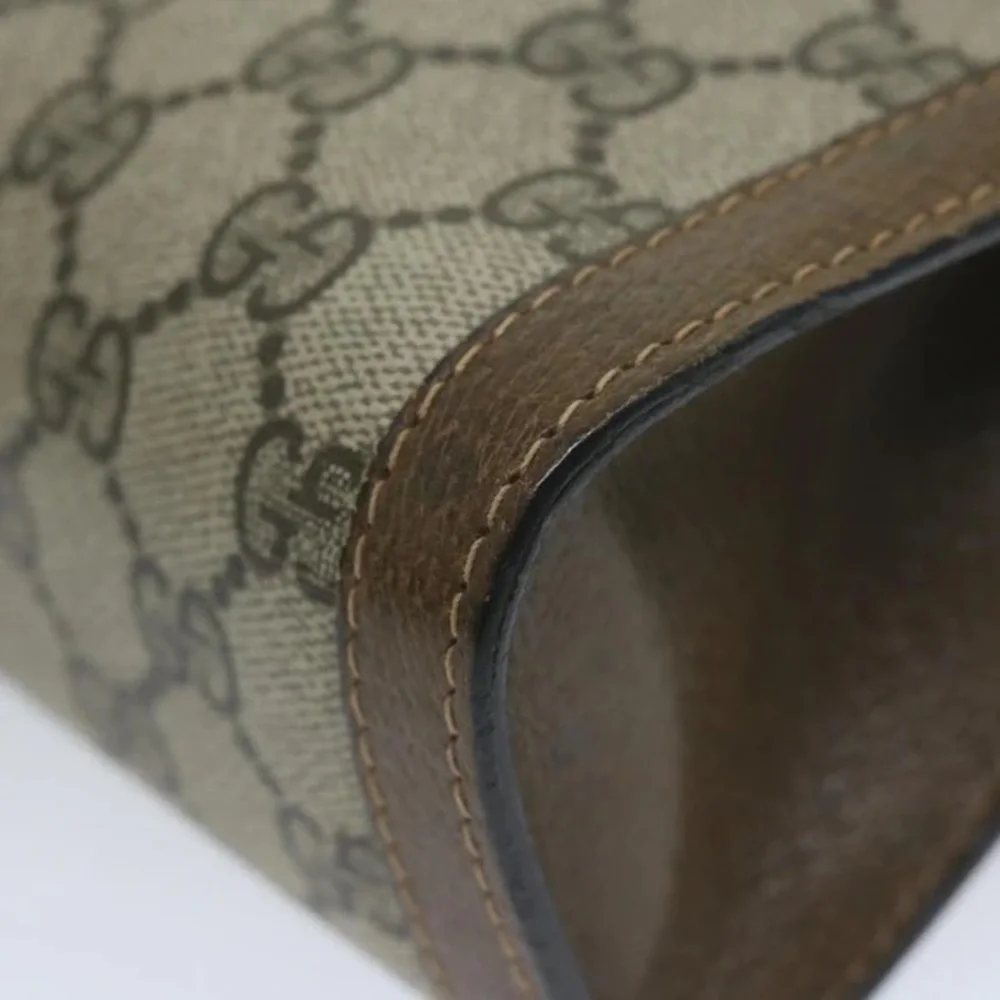 GUCCI GG Supreme Web Sherry Line Clutch Bag - Picture 12 of 15